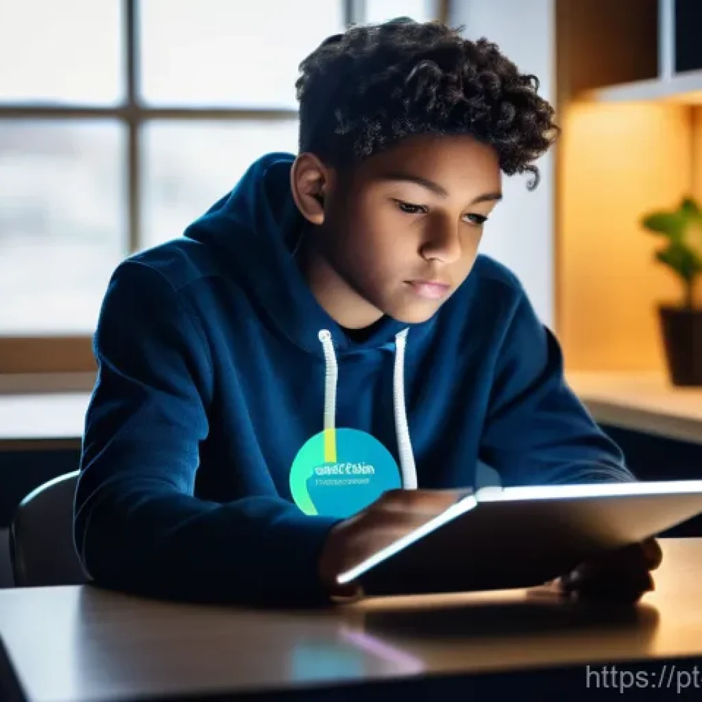 AI 기반 교육 플랫폼의 미래 - **Prompt: Personalized Adaptive Learning for a Teenager**
"A diverse teenage student, approximat...