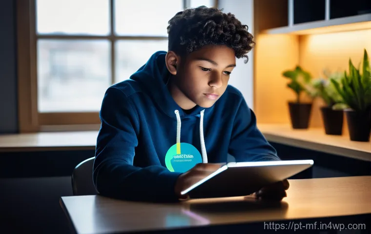 AI 기반 교육 플랫폼의 미래 - **Prompt: Personalized Adaptive Learning for a Teenager**
"A diverse teenage student, approximat...