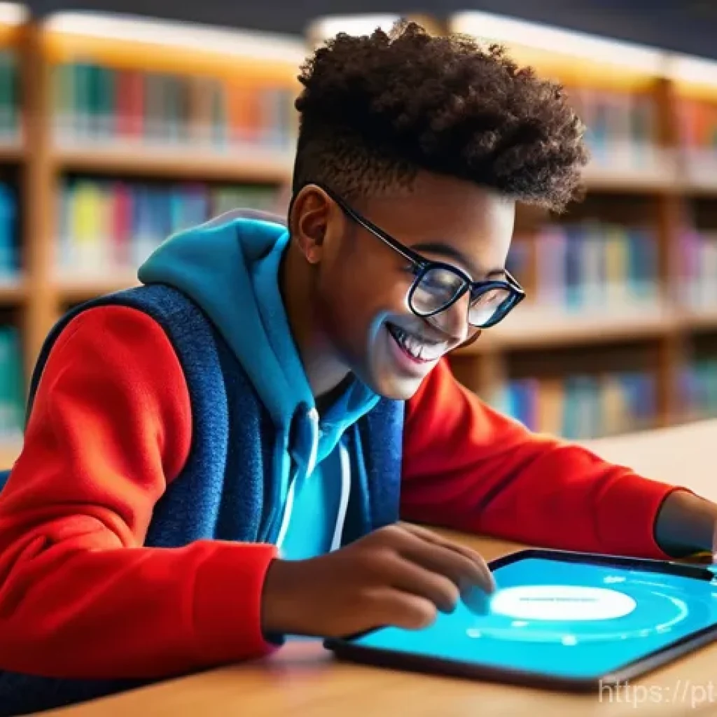 학생의 학습 동기를 높이는 앱 추천 - **Prompt: Gamified Learning Journey**
"A vibrant, high-energy image featuring a diverse young ad...